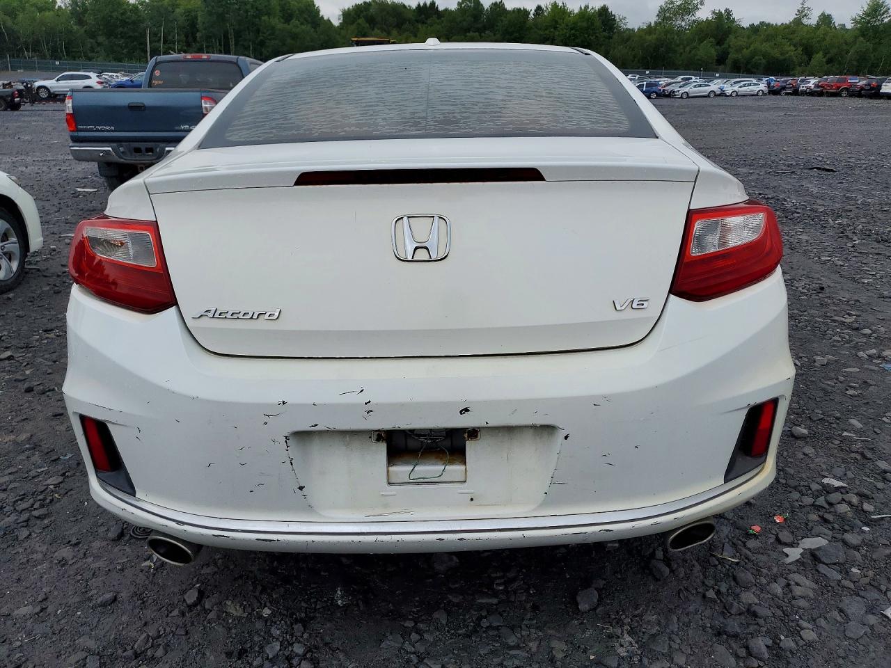 2013 Honda Accord Exl White vin: 1HGCT2B83DA008078