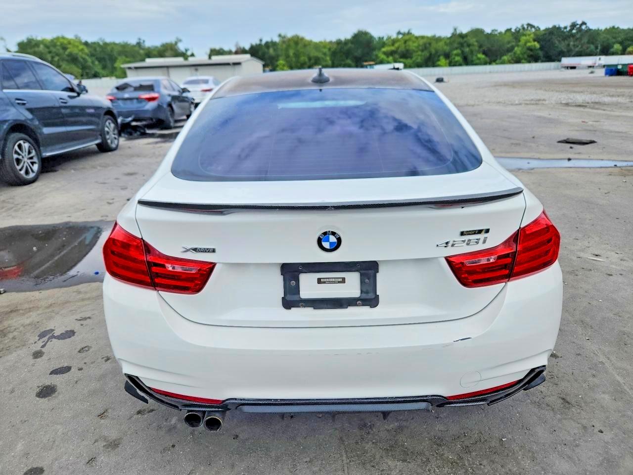 2015 Bmw 428 Xi Gran Coupe White vin: WBA4A7C51FD415339