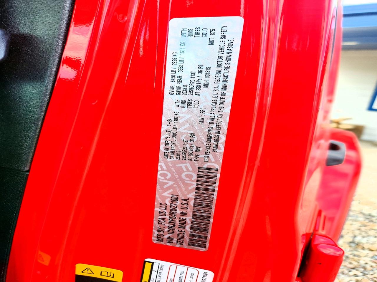 2024 Jeep Wrangler Sahara 4xe Red vin: 1C4RJXP64RW271001
