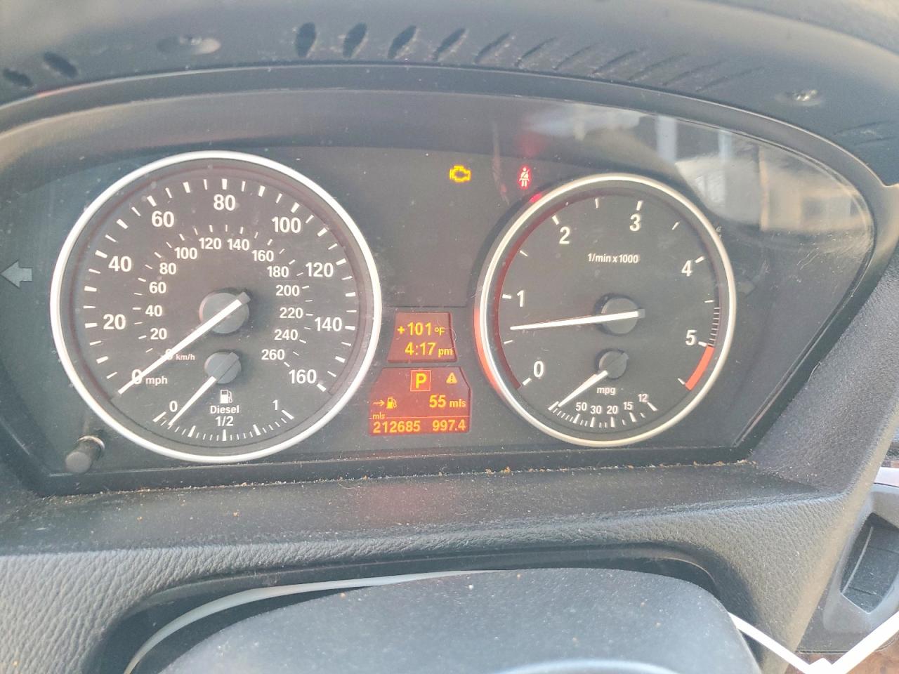 2012 Bmw X5 Xdrive35d Black vin: 5UXZW0C55CL672280