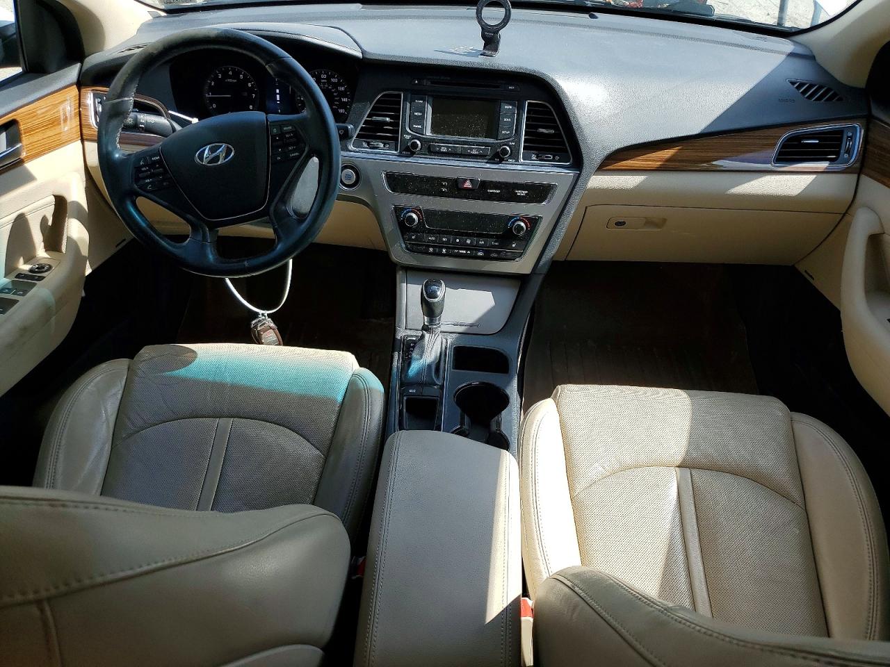 2015 Hyundai Sonata Limited White vin: 5NPE34AF8FH020015