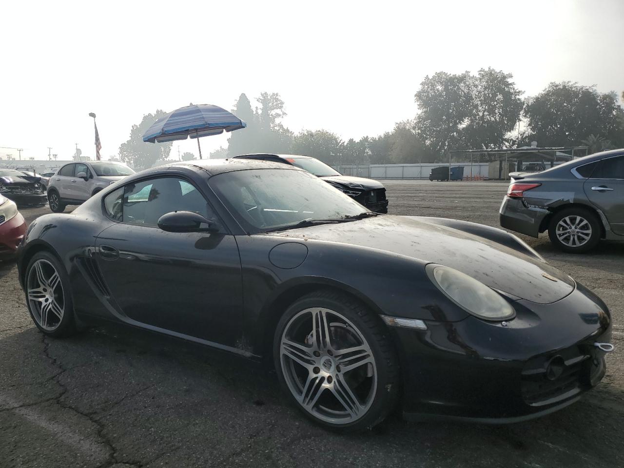 2007 Porsche Cayman Черный vin: WP0AA29877U761391
