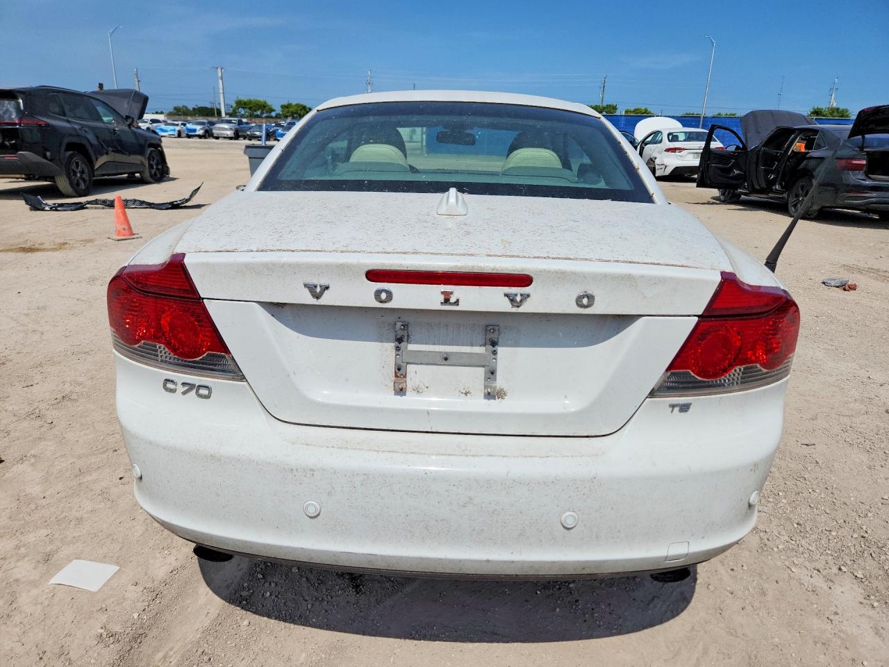 2009 Volvo C70 T5 White vin: YV1MC67239J075716