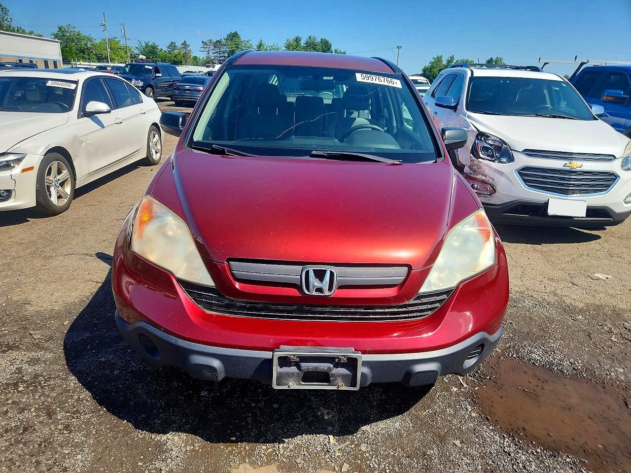 2009 Honda Cr-v Lx Maroon vin: JHLRE48379C012823