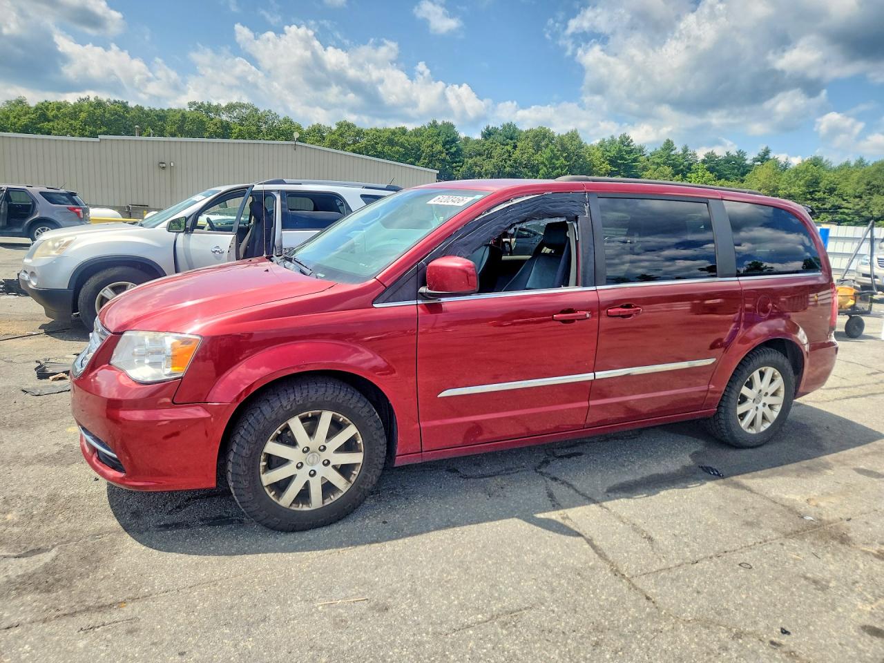 2015 Chrysler Town & Country Touring Красный vin: 2C4RC1BG3FR537653