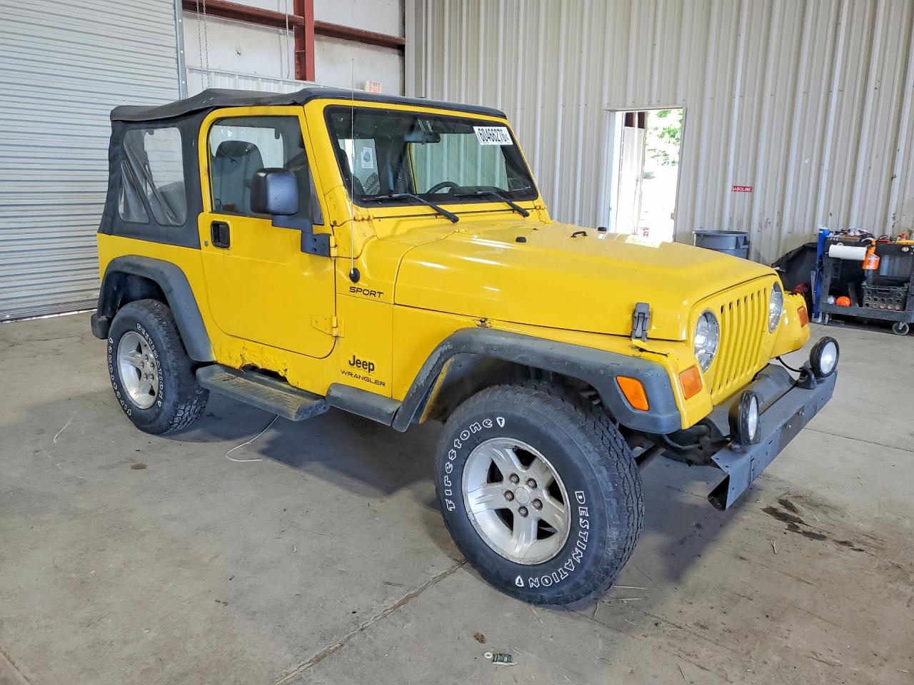 2006 Jeep Wrangler / Tj Sport Yellow vin: 1J4FA49S76P769611