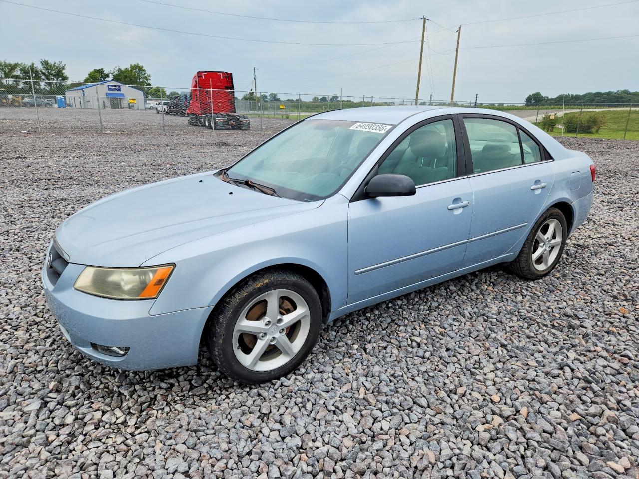 2007 Hyundai Sonata Se Blue vin: 5NPEU46F77H177784