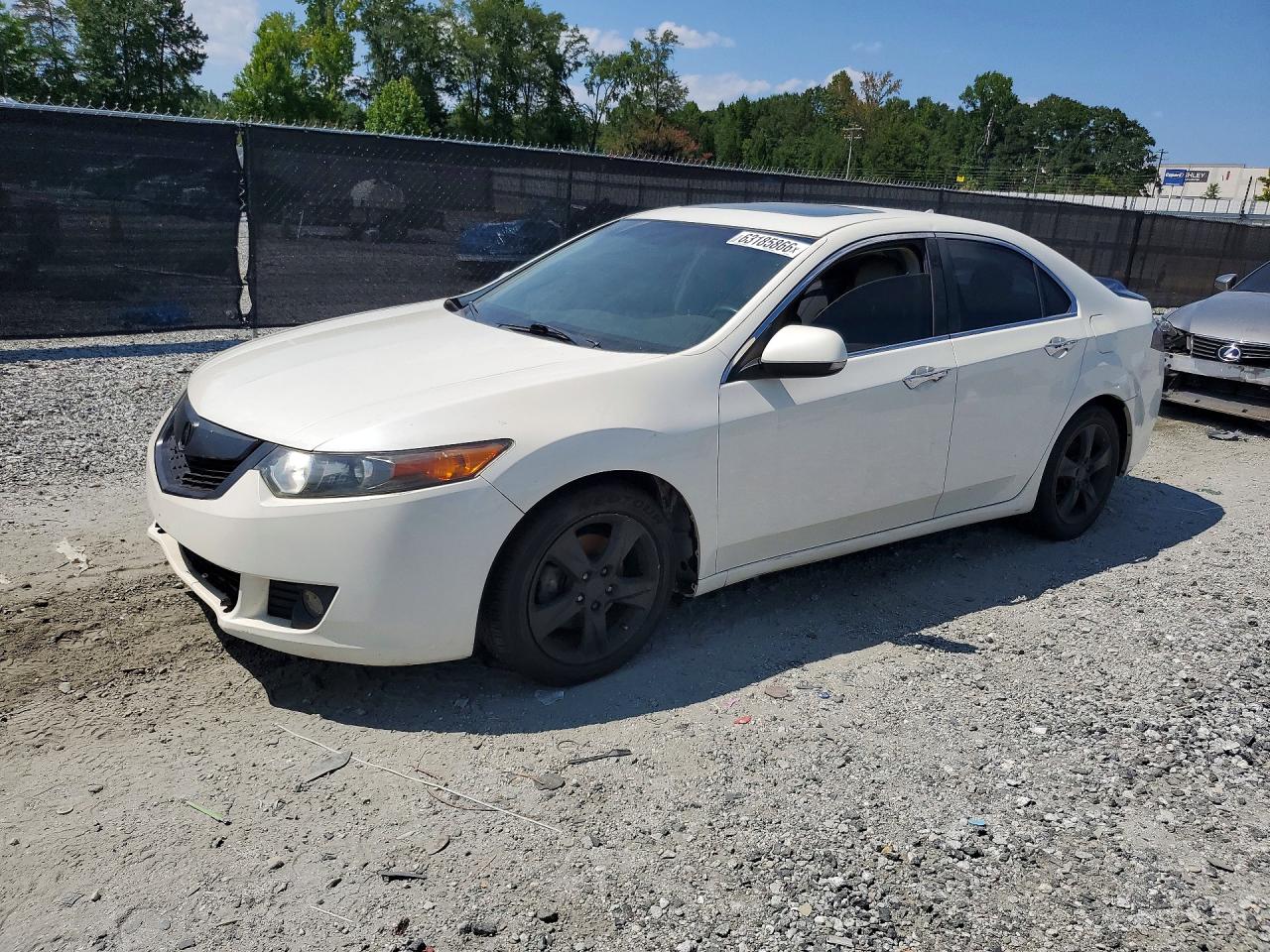 2009 Acura Tsx White vin: JH4CU26669C026184