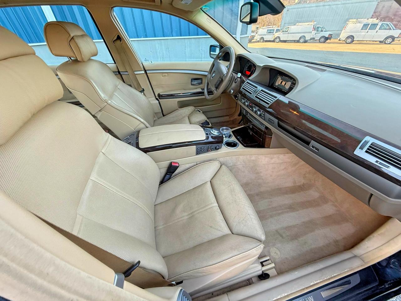 2007 Bmw 750 Синий vin: WBAHN83507DT68768