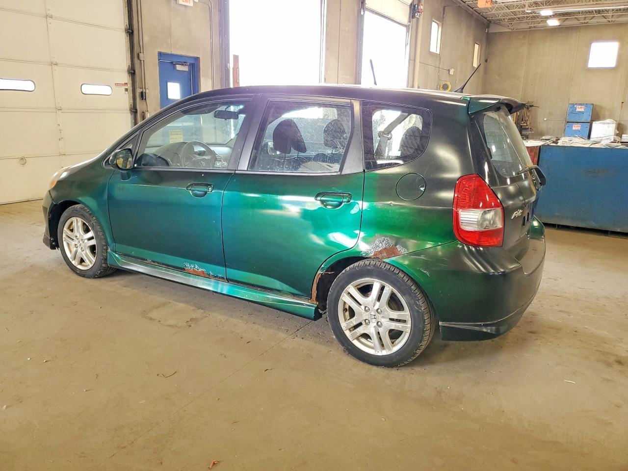 2007 Honda Fit S Зеленый vin: JHMGD38667S023826