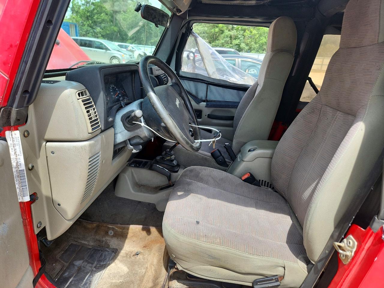 2004 Jeep Wrangler X Red vin: 1J4FA39S84P789244