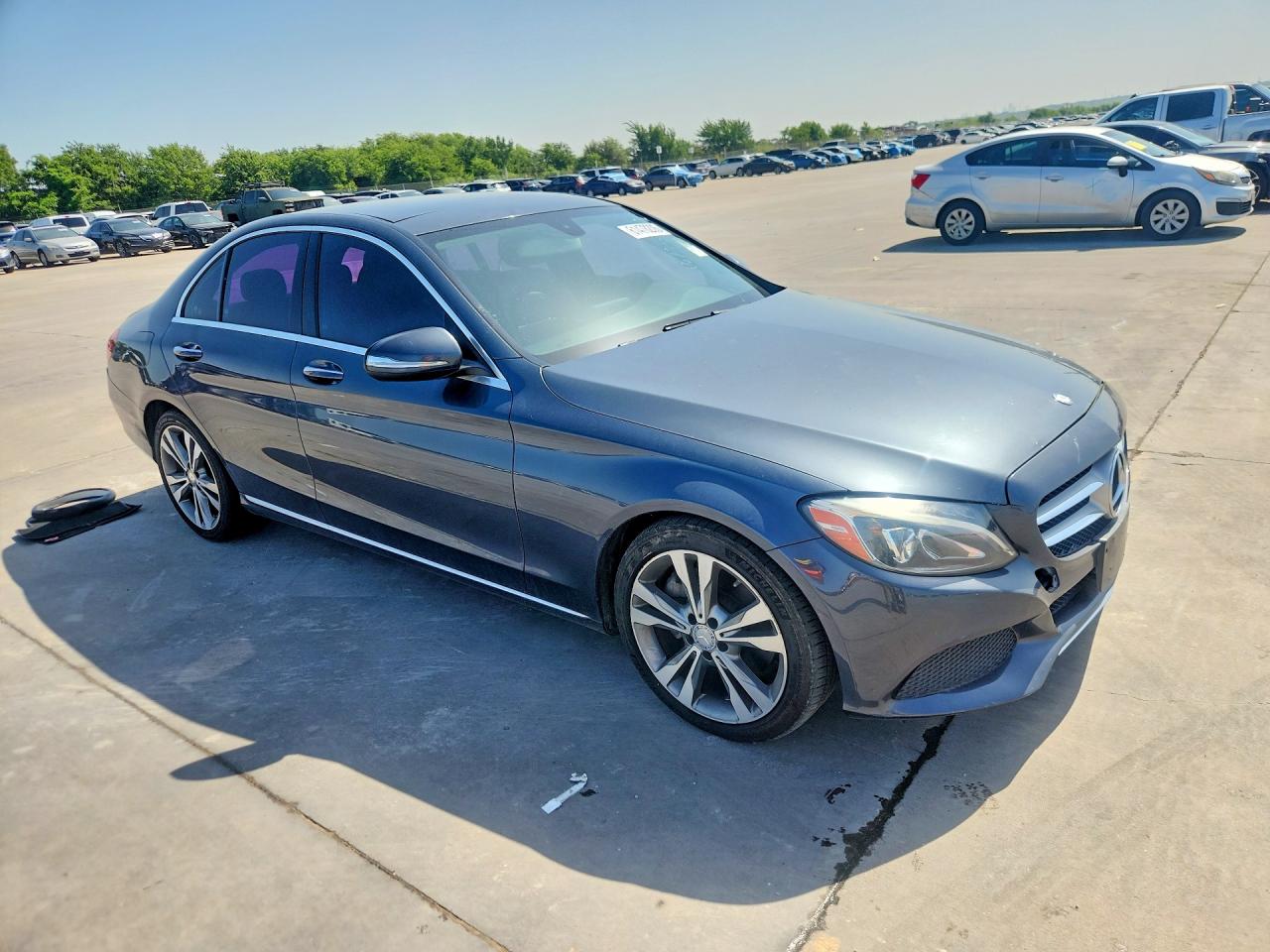 2015 Mercedes-benz C 300 Gray vin: 55SWF4JB0FU045285