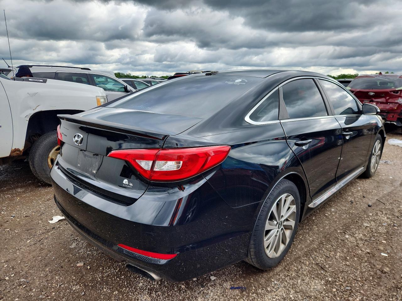 2015 Hyundai Sonata Sport Black vin: 5NPE34AF7FH099113