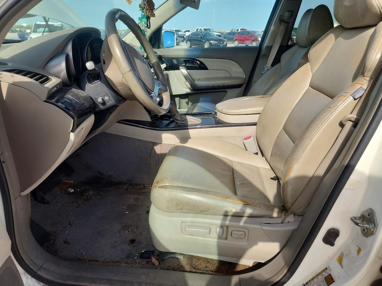2008 Acura Mdx White vin: 2HNYD28298H542353