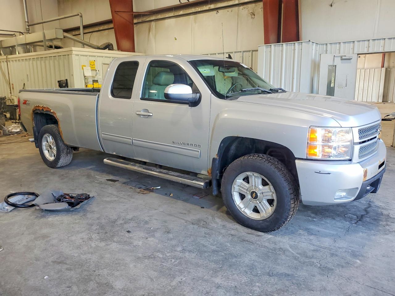 2013 Chevrolet Silverado K1500 Ltz Silver vin: 1GCRKTE04DZ346615
