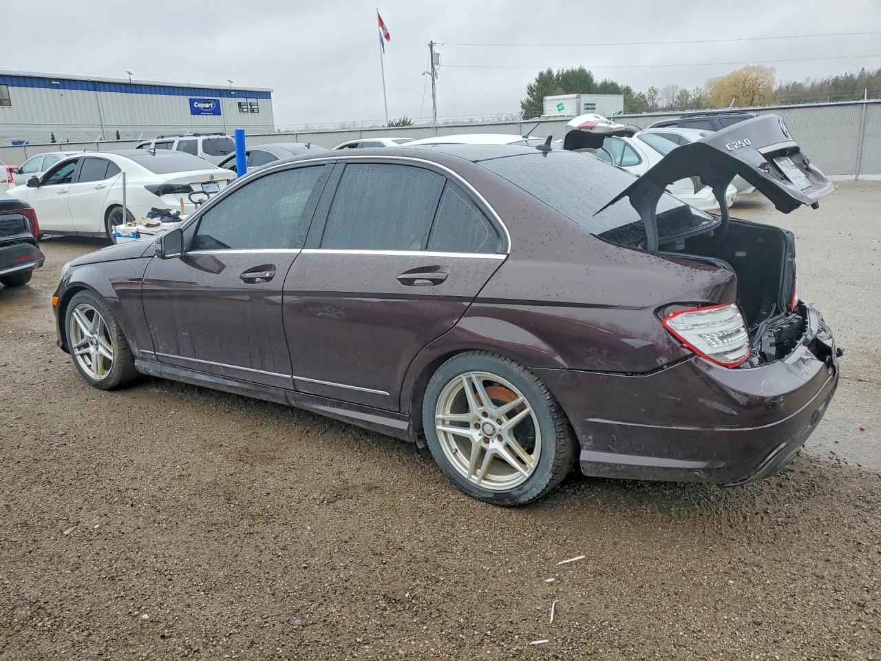 2012 Mercedes-benz C 250 4matic Brown vin: WDDGF8FB7CF913706