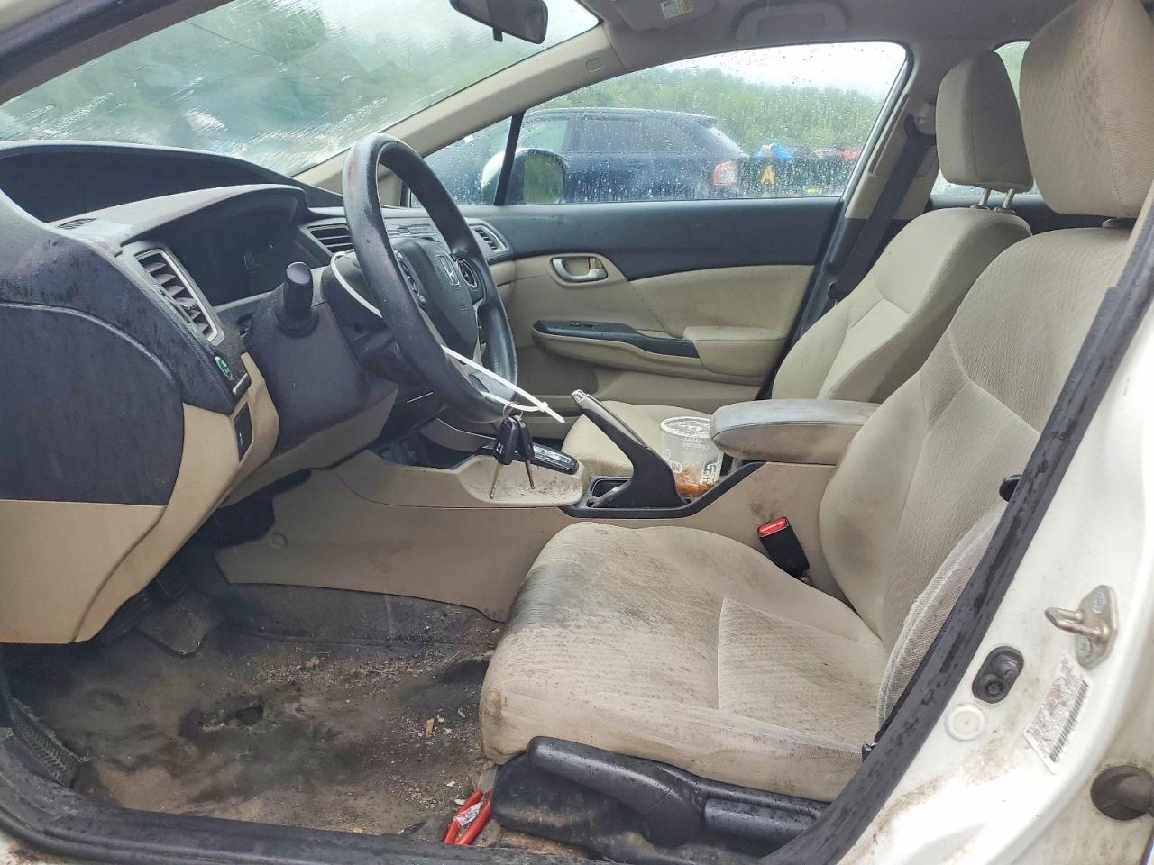 2014 Honda Civic Lx White vin: 2HGFB2F53EH525996