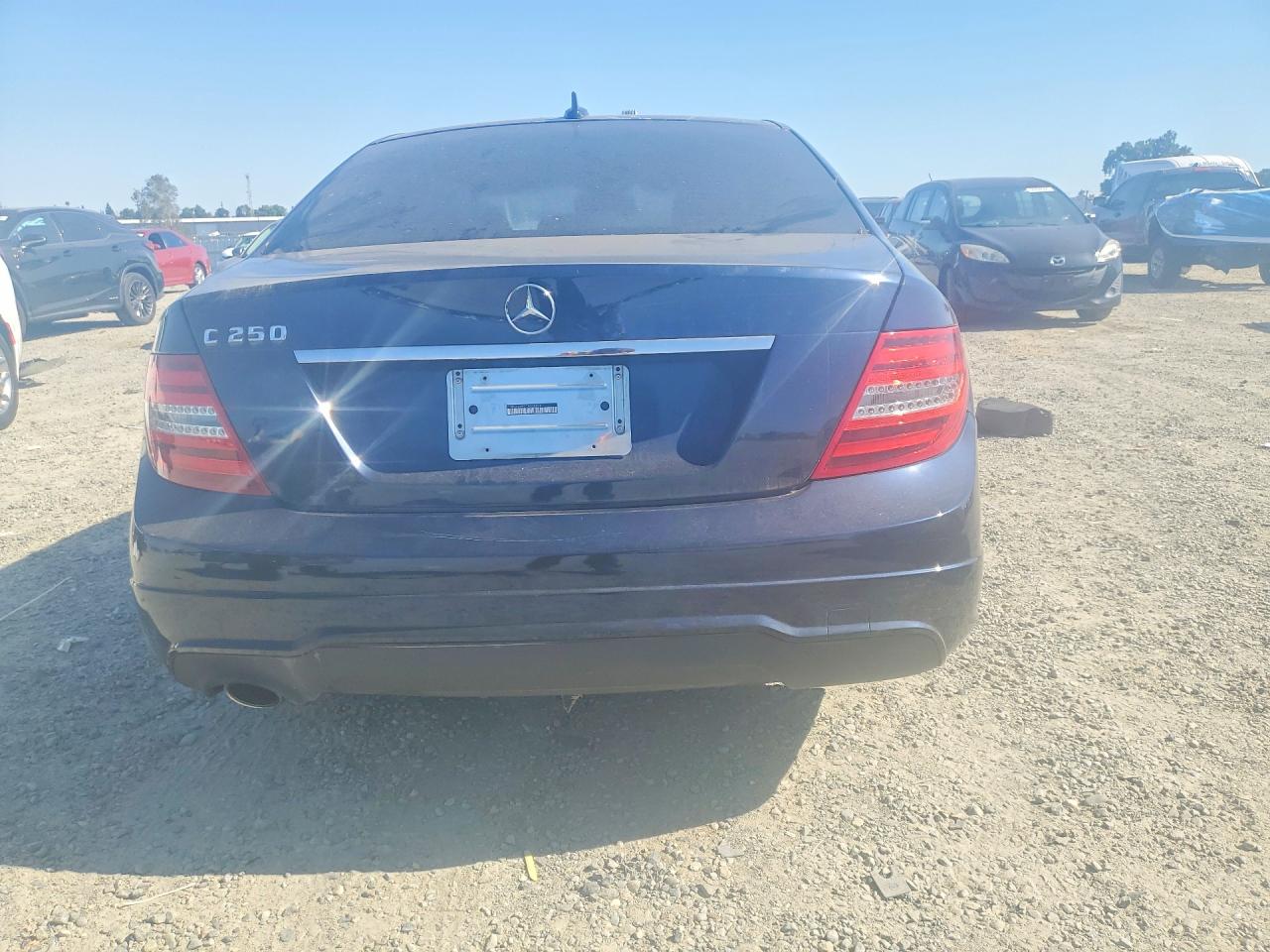 2012 Mercedes-benz C 250 Blue vin: WDDGF4HB2CA615826