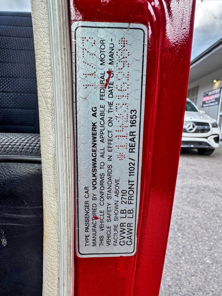 1974 Volkswagen Beatle Red vin: 1142316298