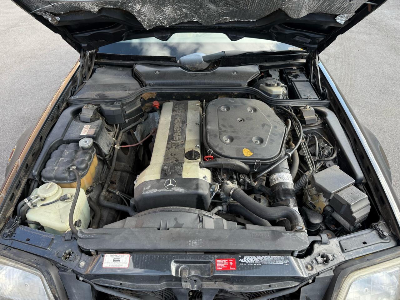1991 Mercedes-benz 300 Sl Black vin: WDBFA61E6MF018332