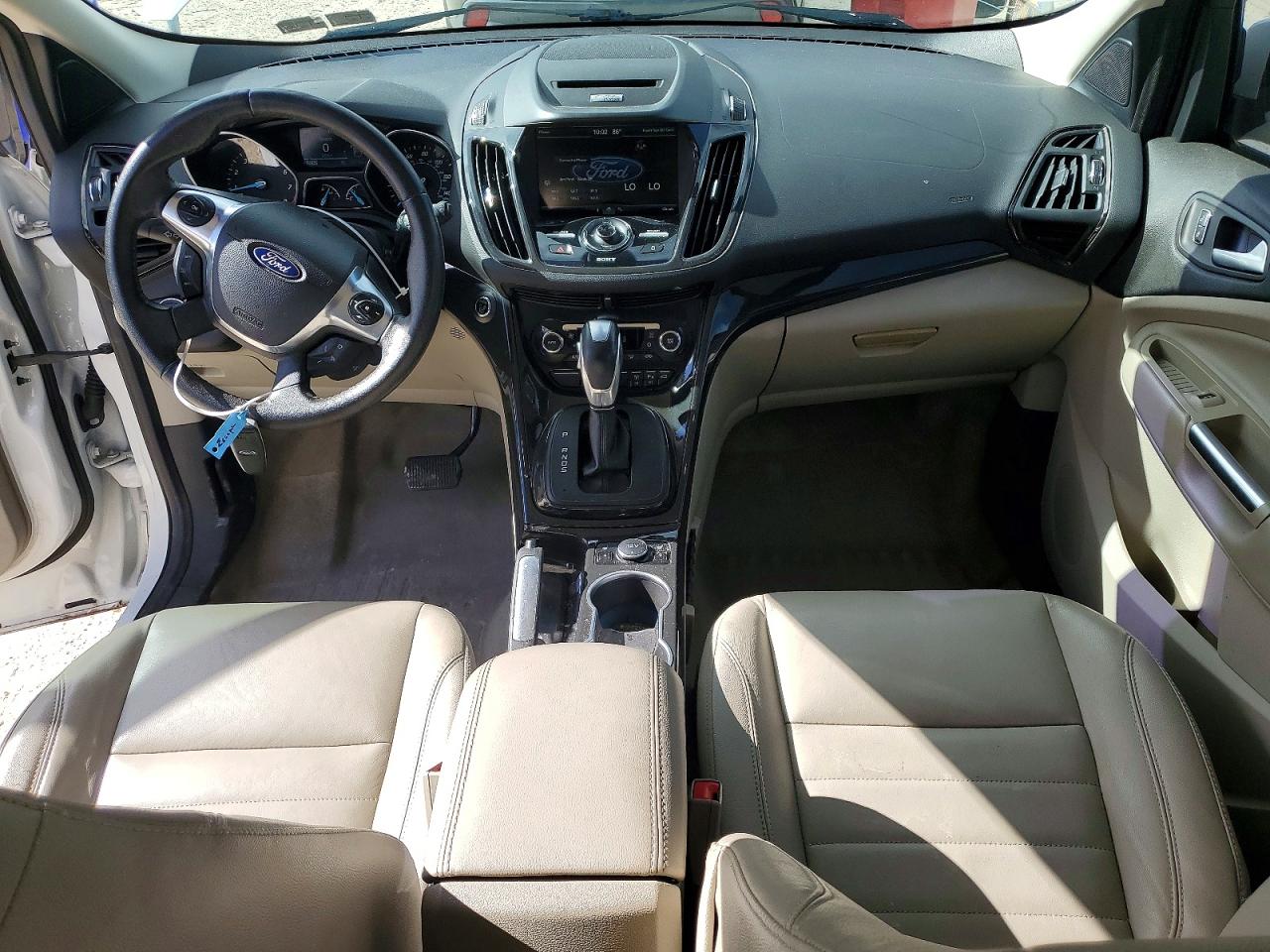 2014 Ford Escape Titanium Белый vin: 1FMCU9J90EUE32909