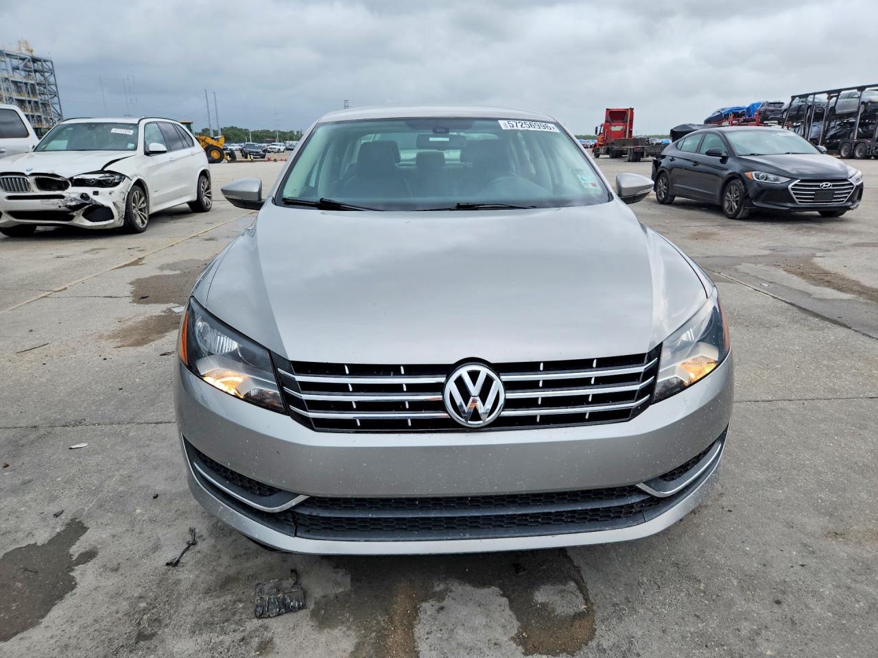 2012 Volkswagen Passat Se Silver vin: 1VWBH7A37CC103497