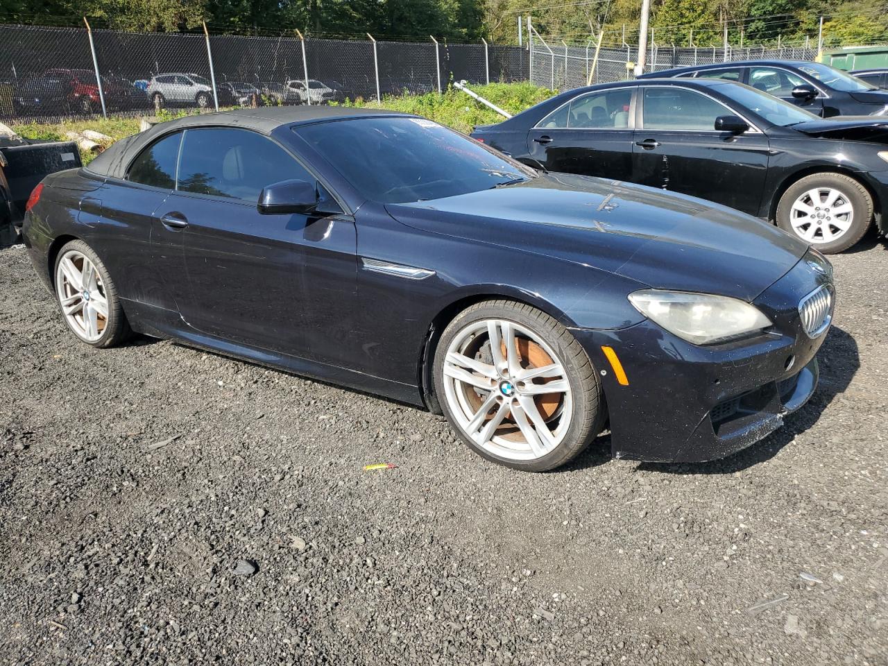 2013 Bmw 650 Xi Blue vin: WBAYP1C57DDX00721