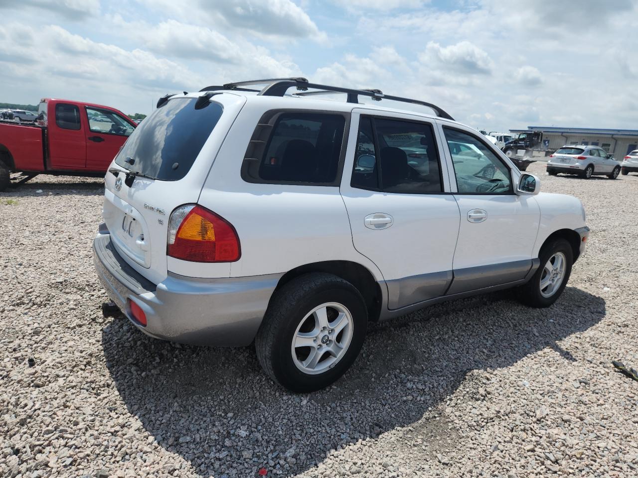 2004 Hyundai Santa Fe Gls White vin: KM8SC13D74U699528