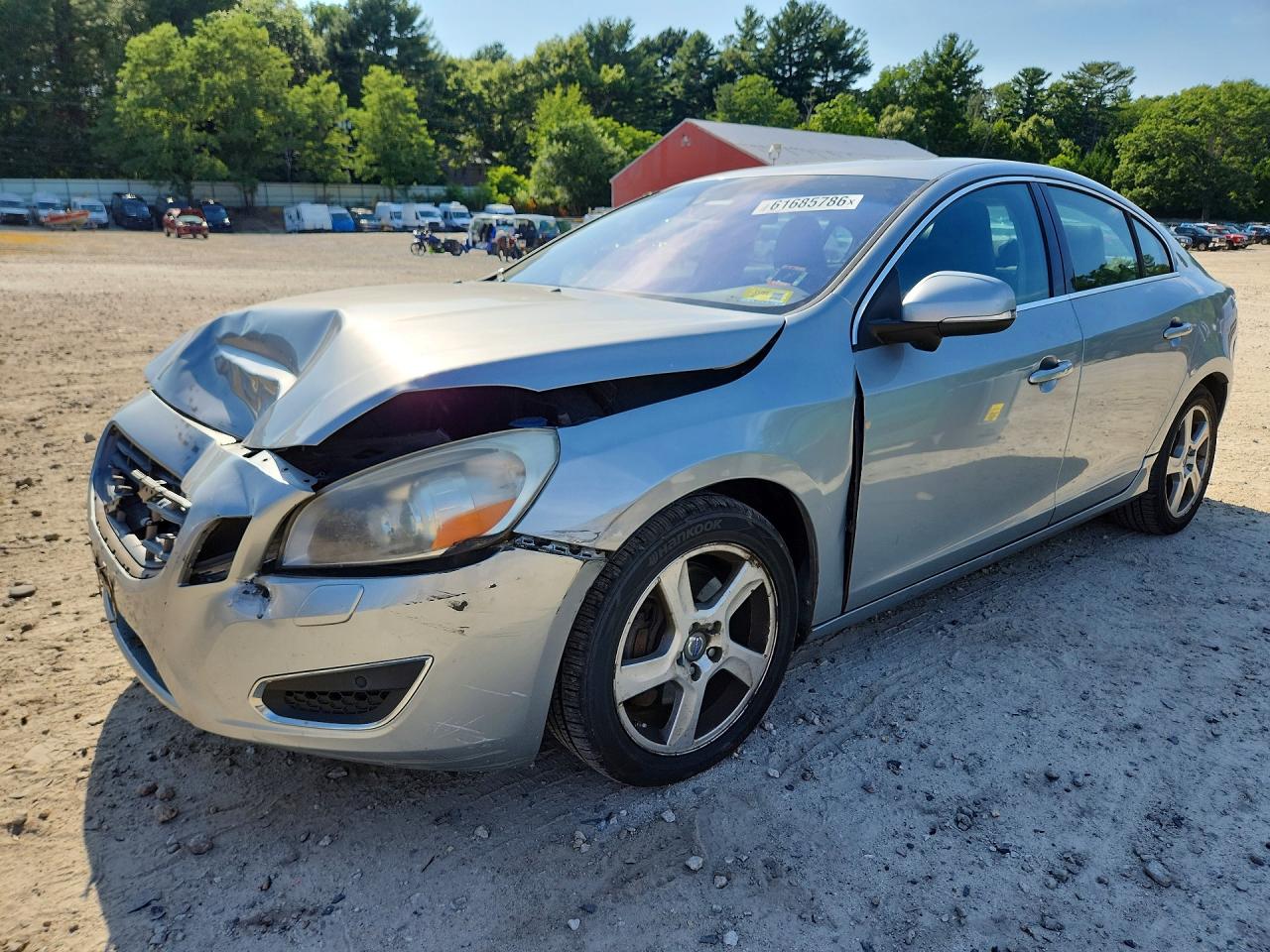 2013 Volvo S60 T5 Silver vin: YV1612FH5D1215206