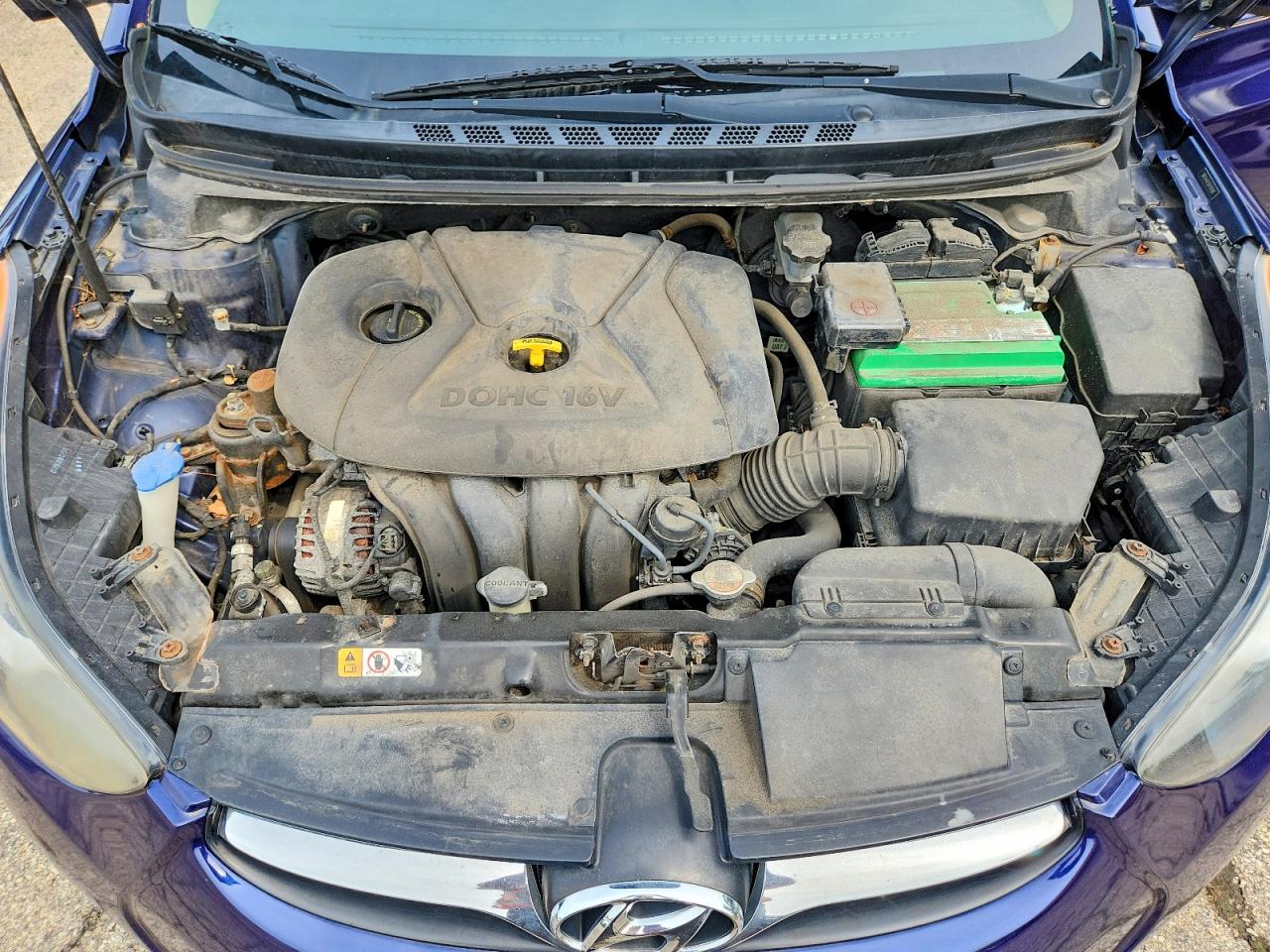 2013 Hyundai Elantra Gls Blue vin: 5NPDH4AE0DH195098