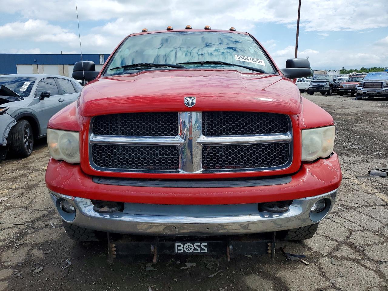 2003 Dodge Ram 2500 St Red vin: 3D7KU26D53G720760