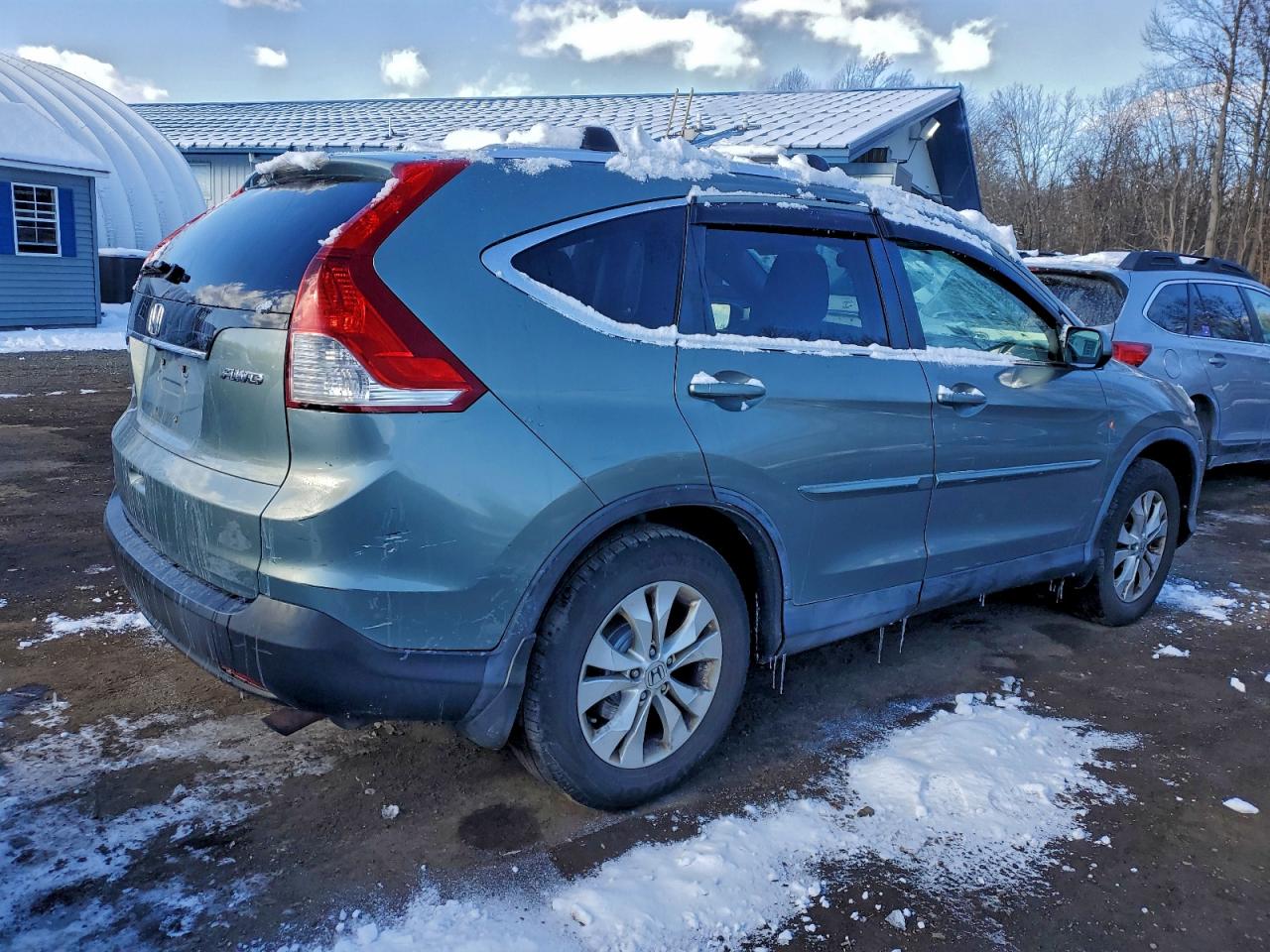 2012 Honda Cr-v Exl Green vin: JHLRM4H74CC013828