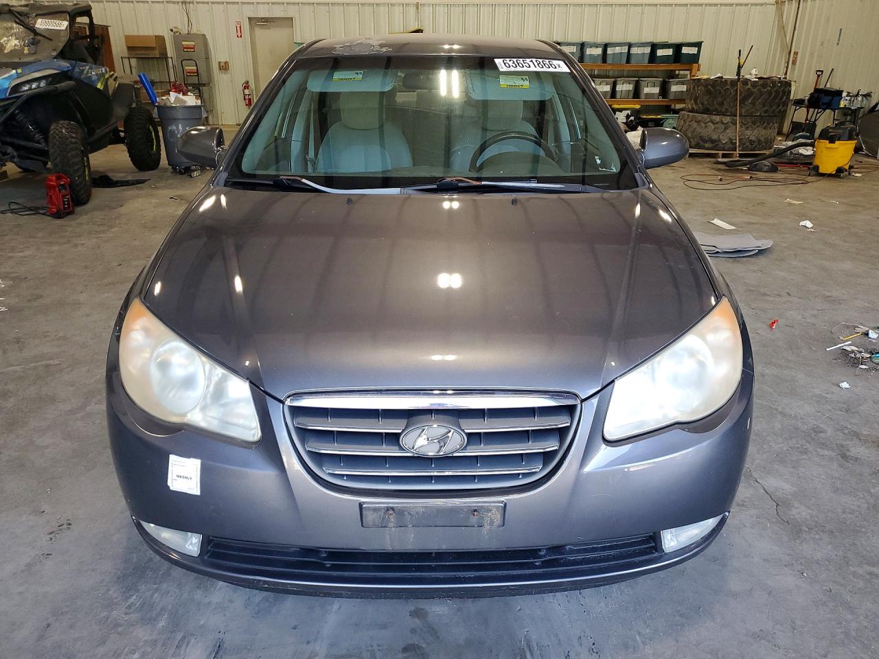 2007 Hyundai Elantra Gls Gray vin: KMHDU46D67U198704