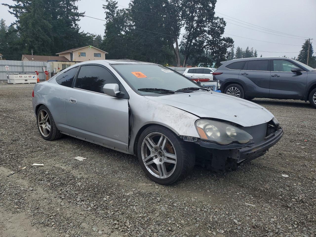 2004 Acura Rsx Silver vin: JH4DC538X4S006663