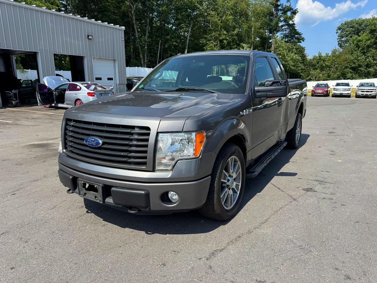 2014 Ford F150 Super Cab Gray vin: 1FTFX1EF0EFB91867