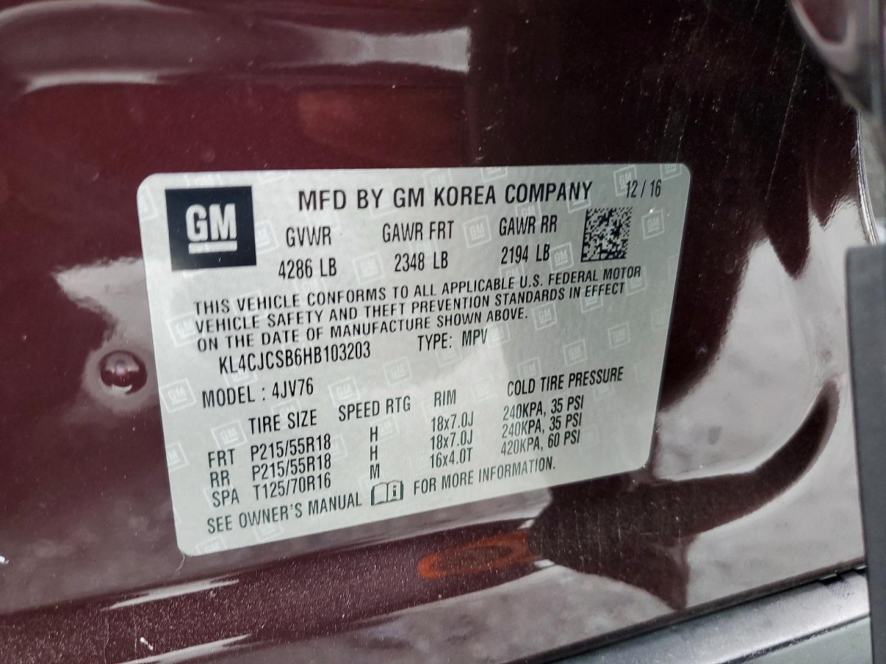 2017 Buick Encore Essence Purple vin: KL4CJCSB6HB103203