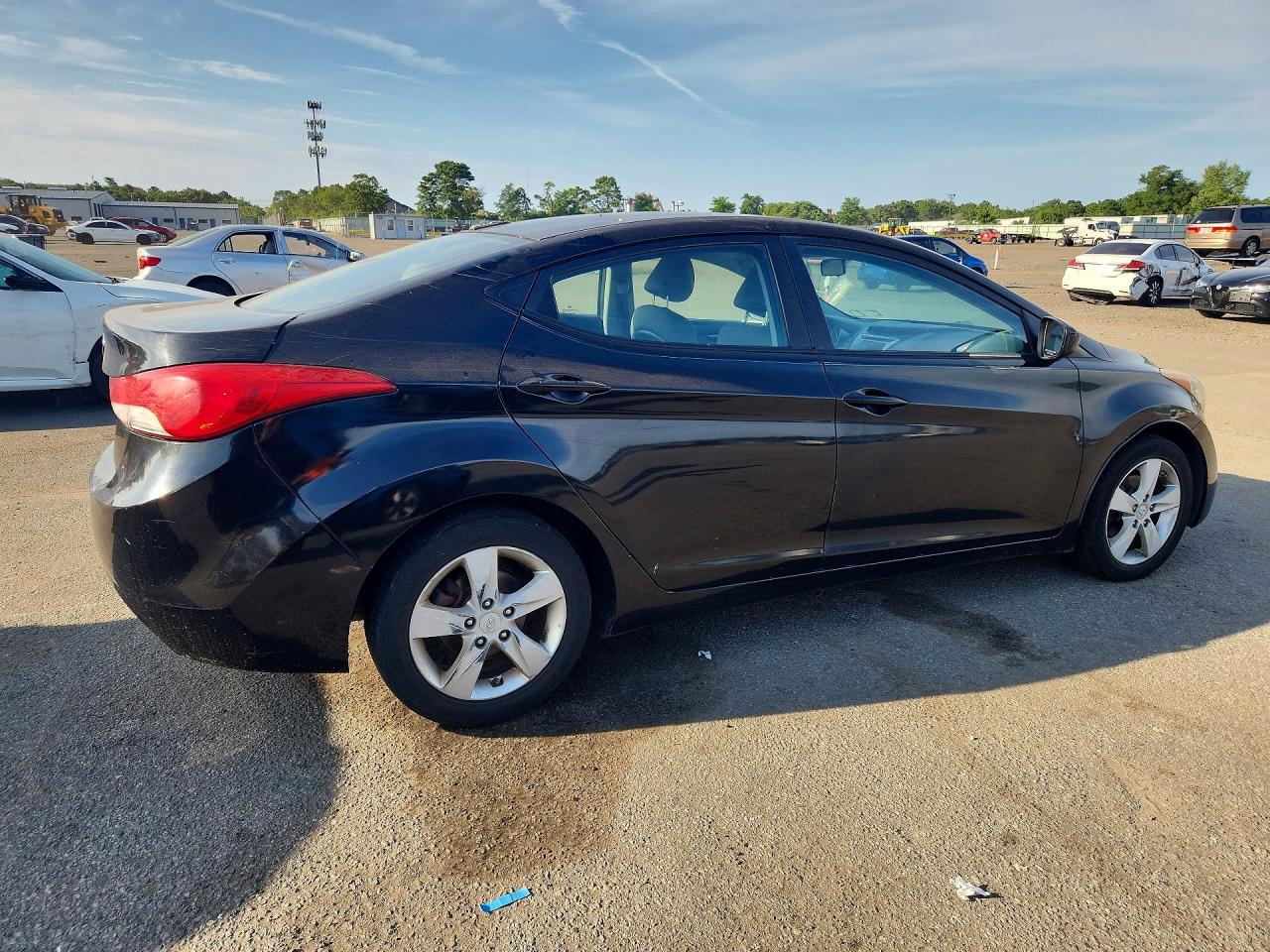 2011 Hyundai Elantra Gls Black vin: KMHDH4AEXBU089305