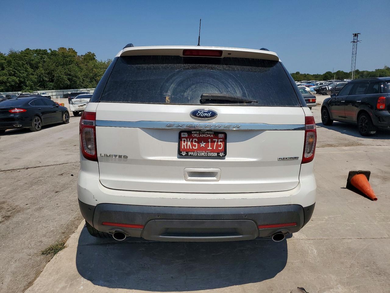 2013 Ford Explorer Limited White vin: 1FM5K7F86DGB19895