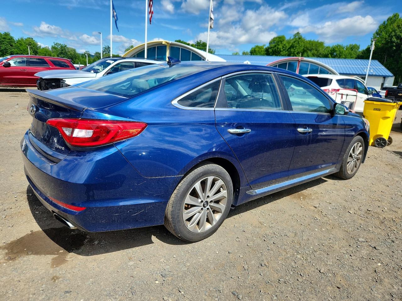 2015 Hyundai Sonata Sport Blue vin: 5NPE34AF2FH136195