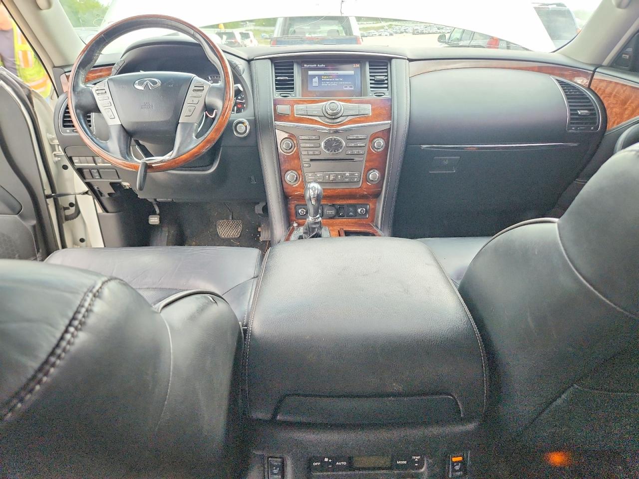 2015 Infiniti Qx80 Base White vin: JN8AZ2NE5F9085453