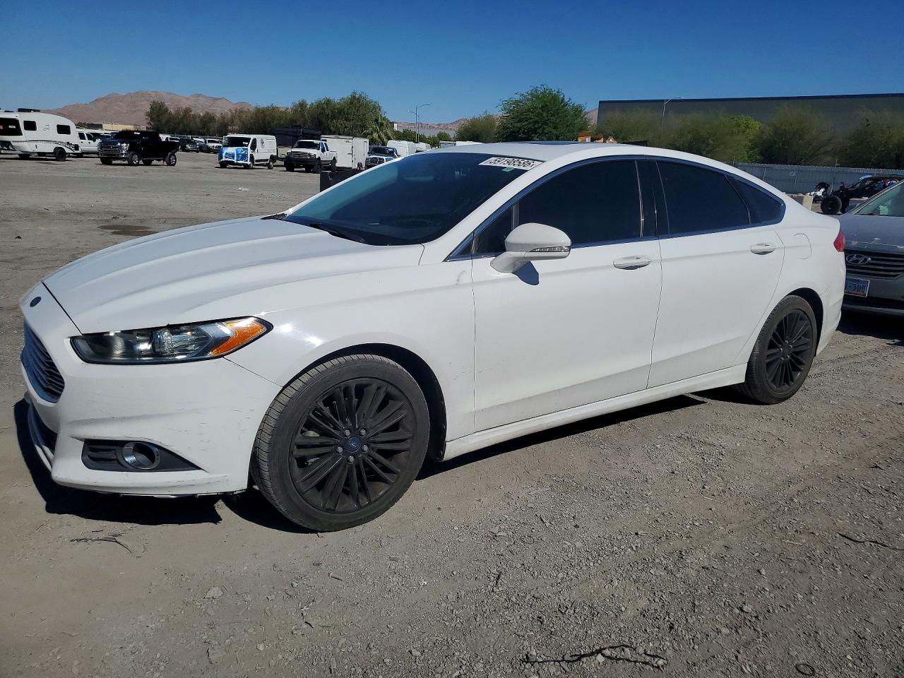 2014 Ford Fusion Se White vin: 1FA6P0HD1E5398896
