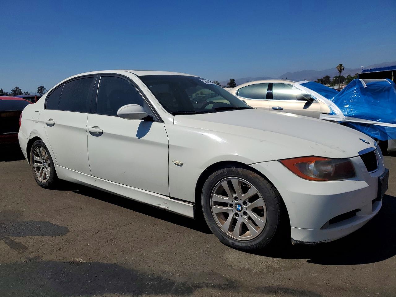 2006 Bmw 325 I White vin: WBAVB13526KX33514