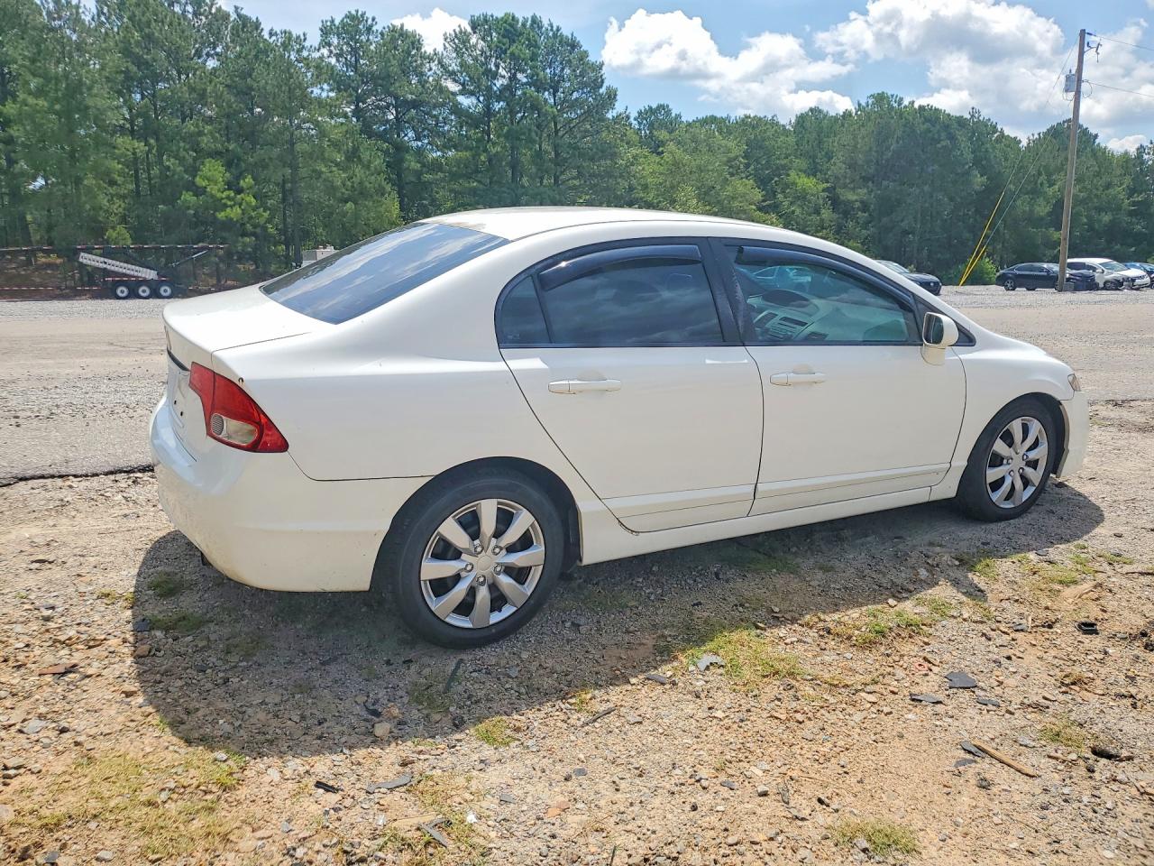 2009 Honda Civic Lx White vin: 2HGFA16569H539913