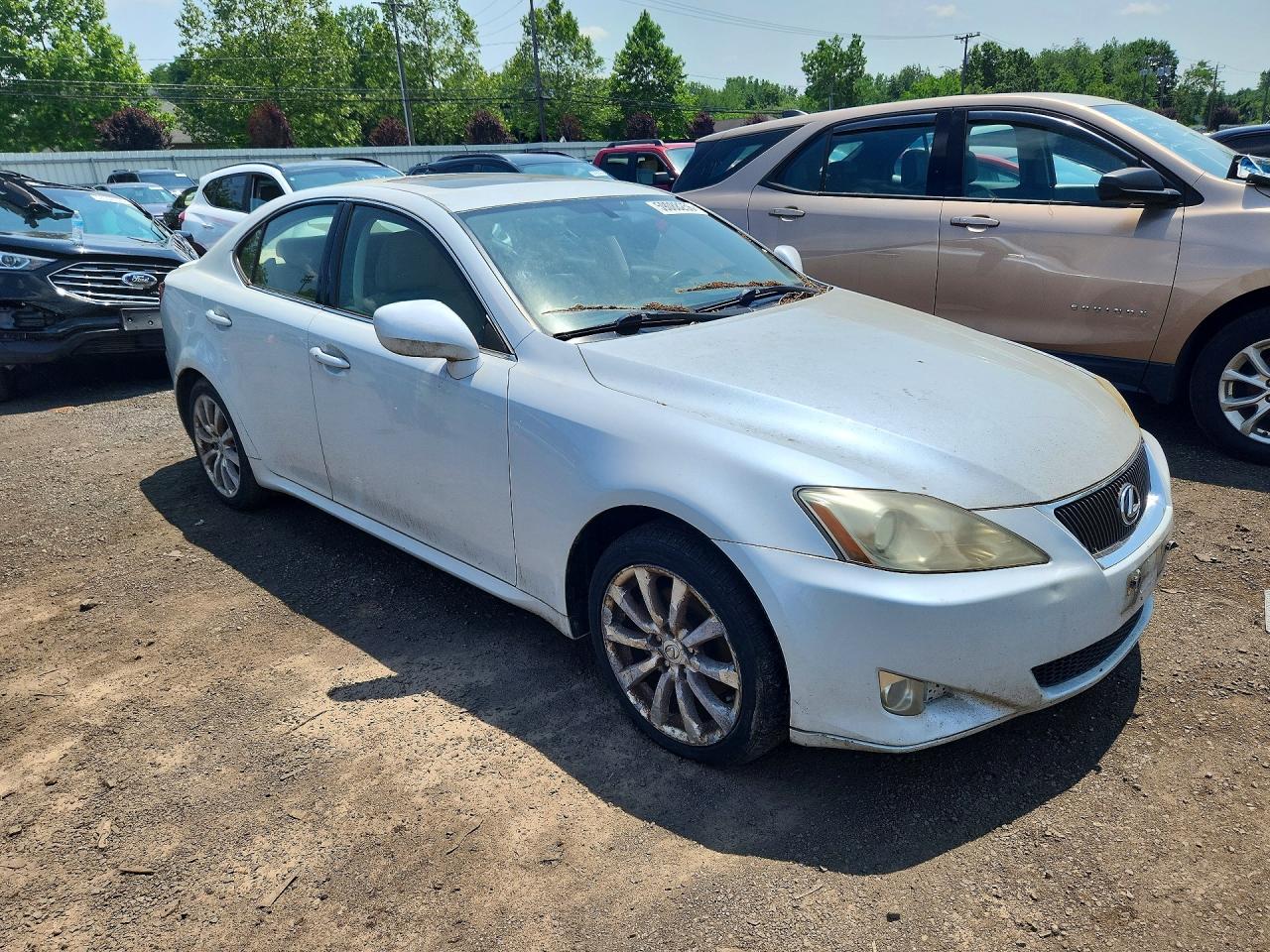 2008 Lexus Is 250 White vin: JTHCK262685021315