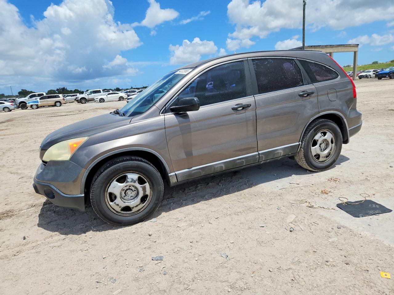 2009 Honda Cr-v Lx Gray vin: 5J6RE38369L005055