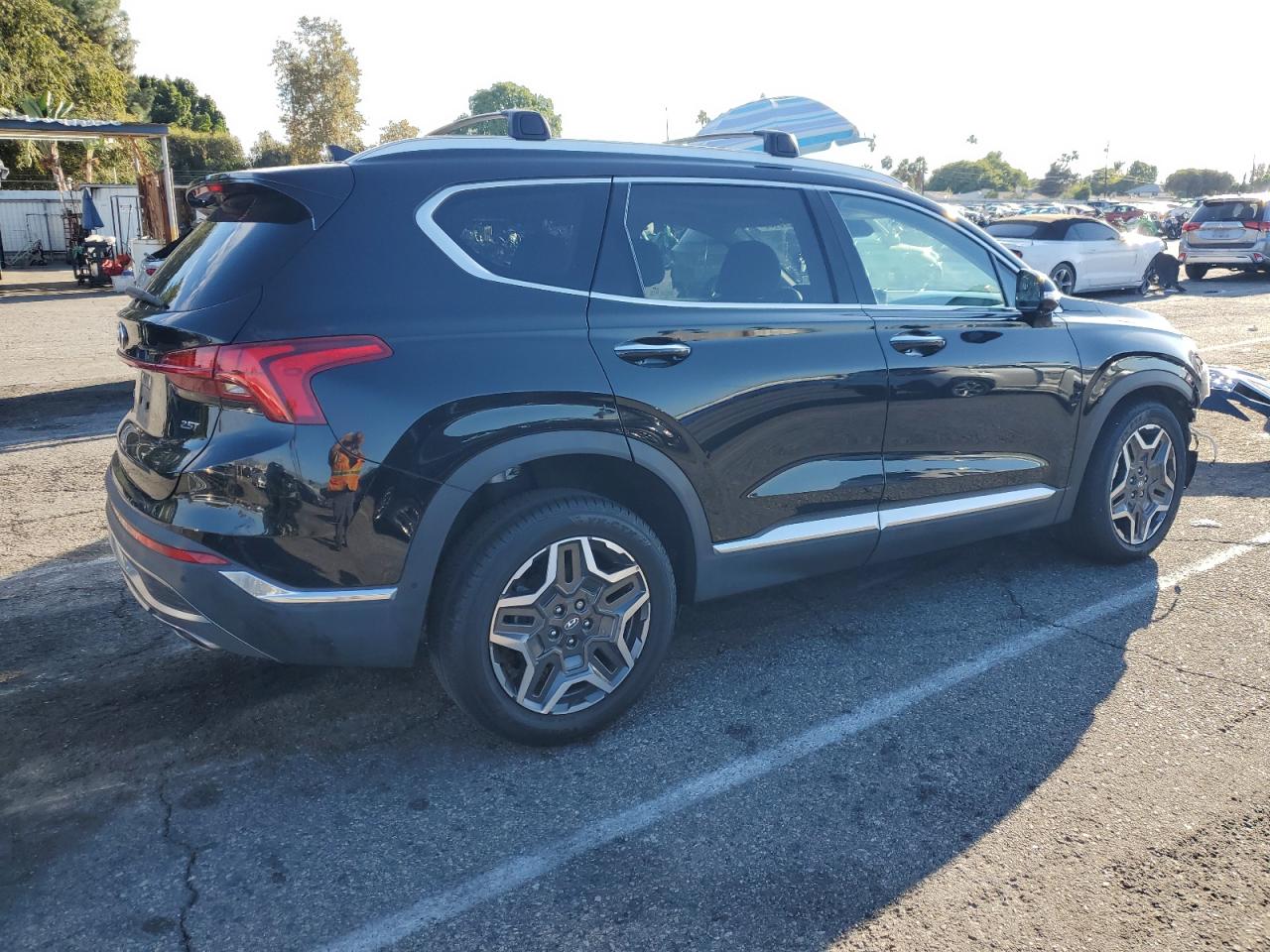 2021 Hyundai Santa Fe Limited Black vin: 5NMS44AL4MH315192