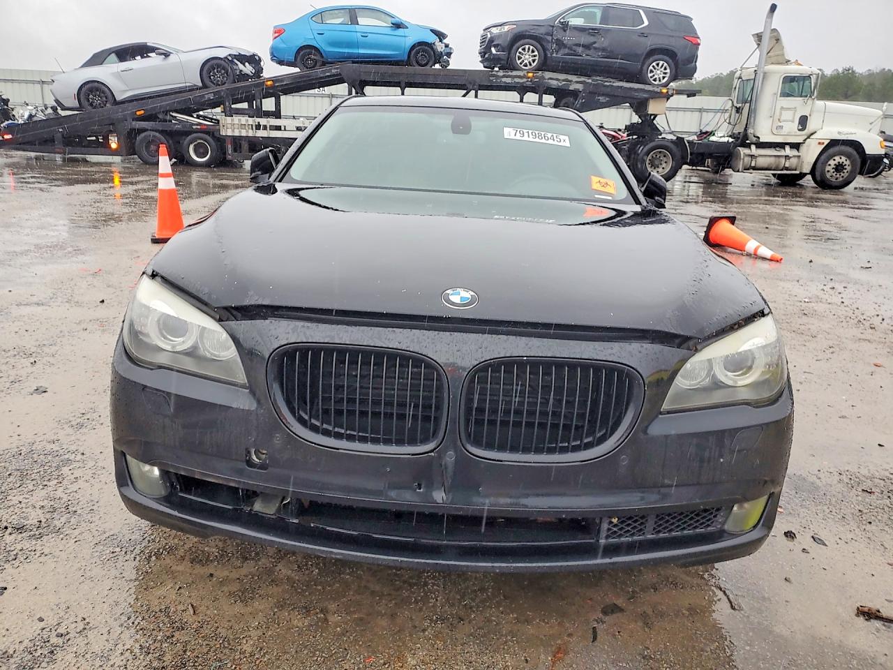 2011 Bmw 750 Lxi Black vin: WBAKC8C58BC432887