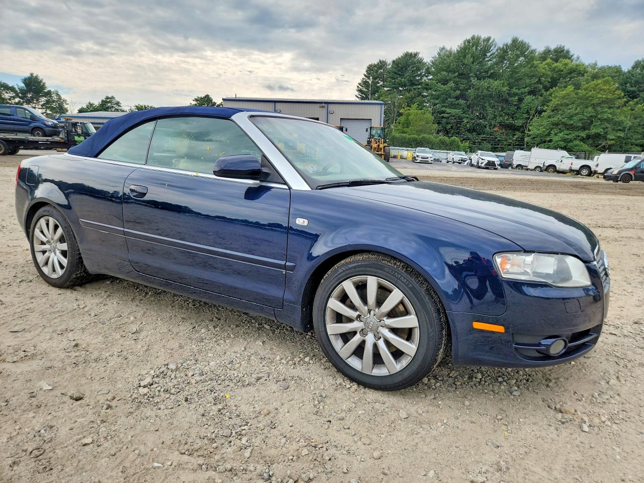 2008 Audi A4 2.0t Cabriolet Quattro Blue vin: WAUDF48H48K004535