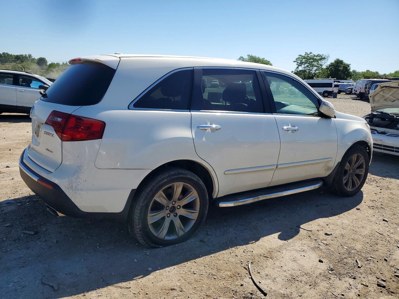 2011 Acura Mdx Advance White vin: 2HNYD2H55BH519539