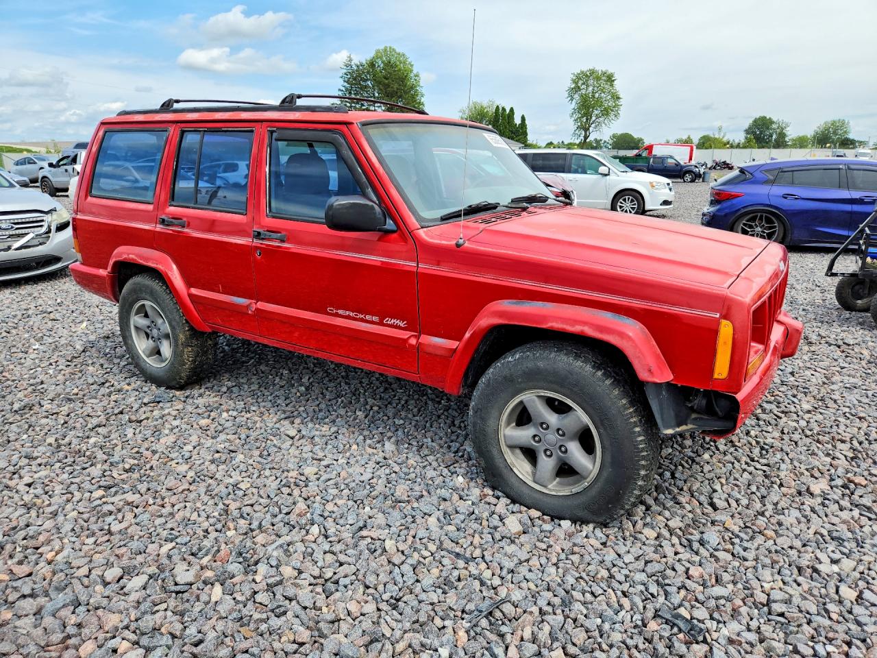 1998 Jeep Cherokee Sport Red vin: 1J4FT68S4WL212847
